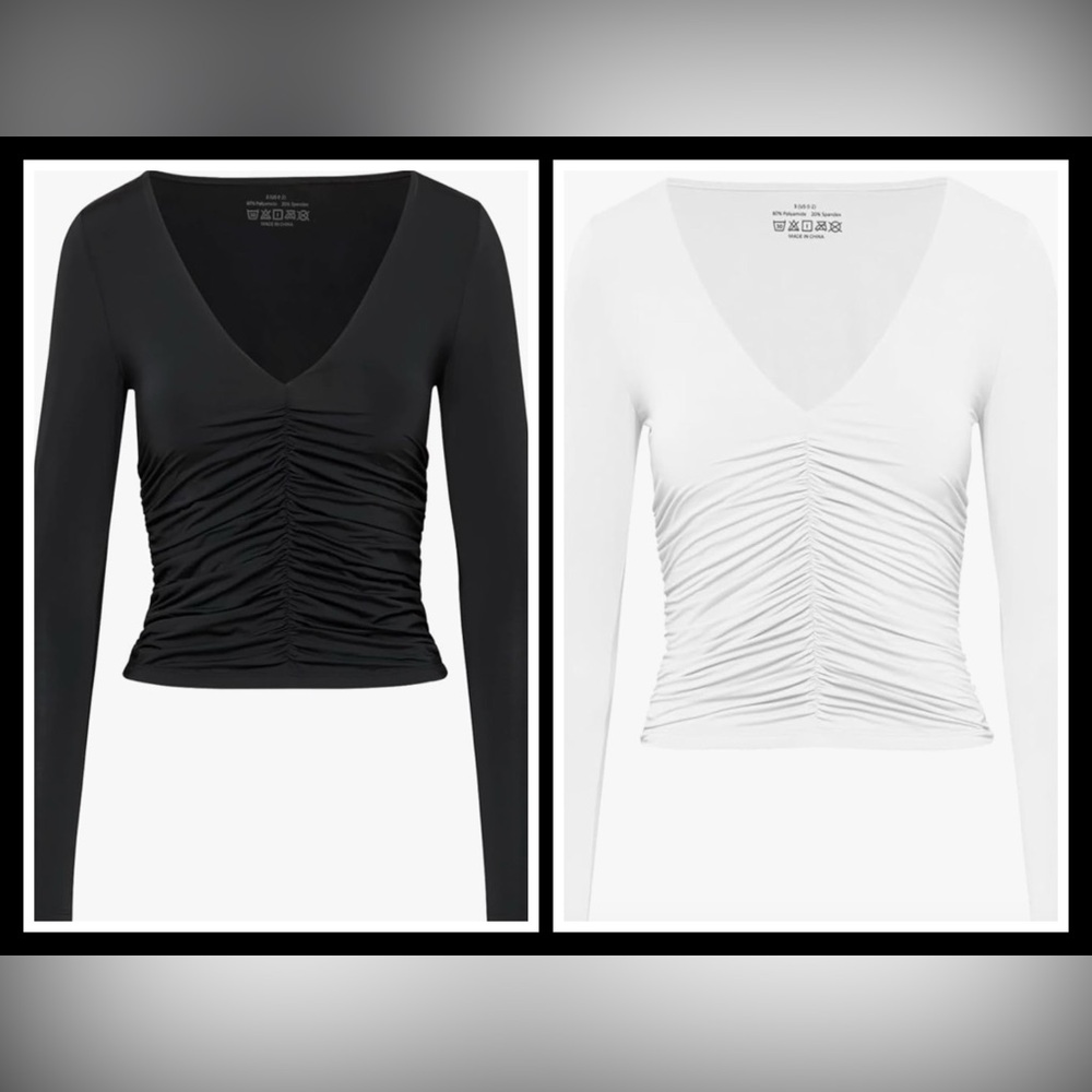 Chic Black and White Top